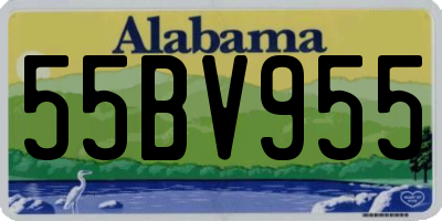 AL license plate 55BV955