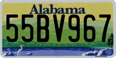 AL license plate 55BV967