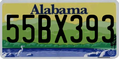 AL license plate 55BX393