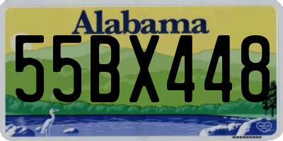 AL license plate 55BX448