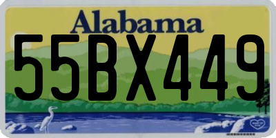 AL license plate 55BX449