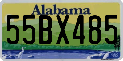 AL license plate 55BX485