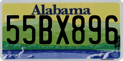AL license plate 55BX896