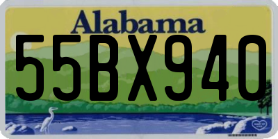 AL license plate 55BX940