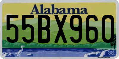 AL license plate 55BX960