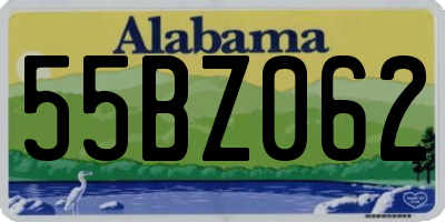 AL license plate 55BZ062