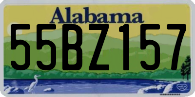 AL license plate 55BZ157