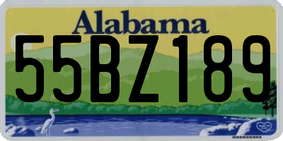 AL license plate 55BZ189