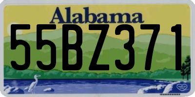 AL license plate 55BZ371