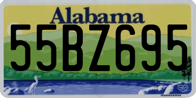 AL license plate 55BZ695