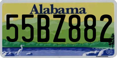 AL license plate 55BZ882