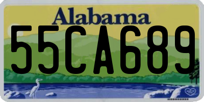AL license plate 55CA689