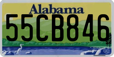 AL license plate 55CB846