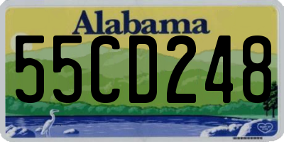 AL license plate 55CD248