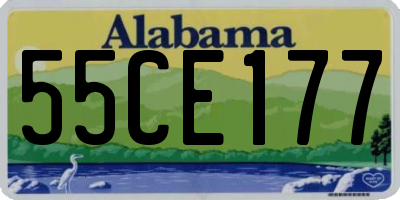 AL license plate 55CE177