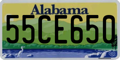 AL license plate 55CE650