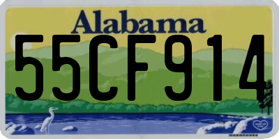 AL license plate 55CF914