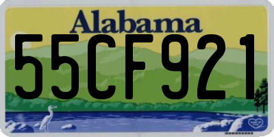 AL license plate 55CF921
