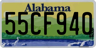 AL license plate 55CF940