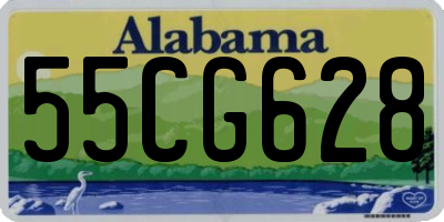 AL license plate 55CG628