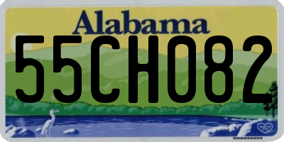 AL license plate 55CH082