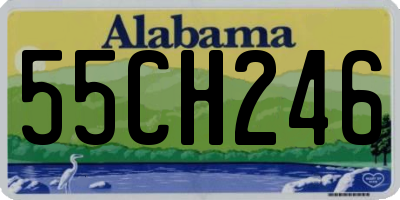 AL license plate 55CH246