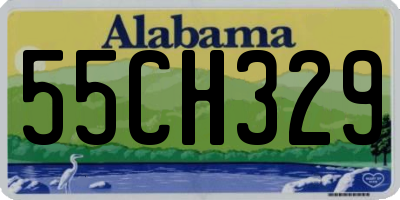 AL license plate 55CH329