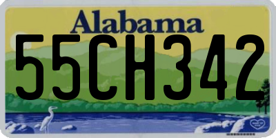 AL license plate 55CH342