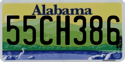 AL license plate 55CH386