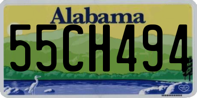 AL license plate 55CH494