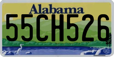 AL license plate 55CH526