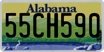 AL license plate 55CH590