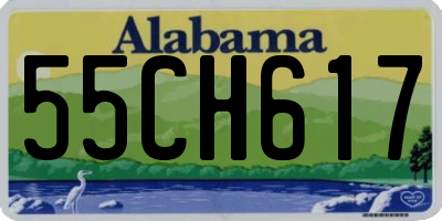AL license plate 55CH617