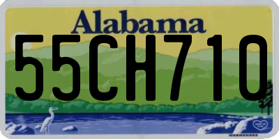 AL license plate 55CH710