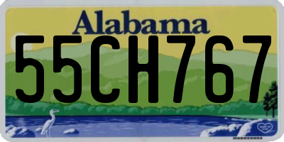 AL license plate 55CH767