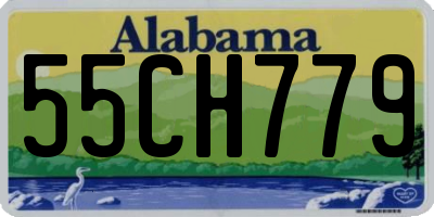 AL license plate 55CH779