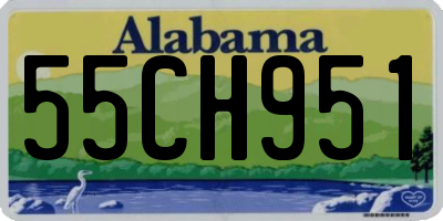 AL license plate 55CH951