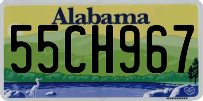 AL license plate 55CH967