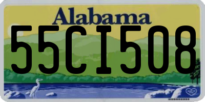 AL license plate 55CI508