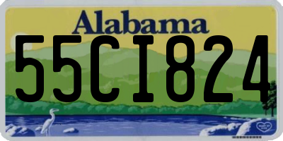 AL license plate 55CI824