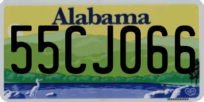 AL license plate 55CJ066