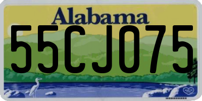 AL license plate 55CJ075