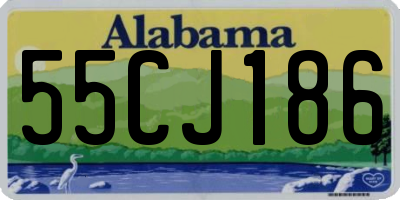 AL license plate 55CJ186
