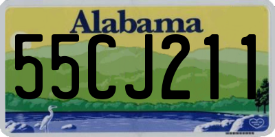 AL license plate 55CJ211
