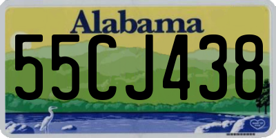 AL license plate 55CJ438