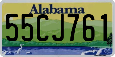 AL license plate 55CJ761