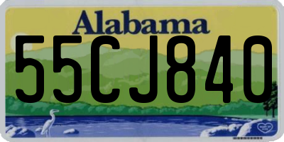 AL license plate 55CJ840