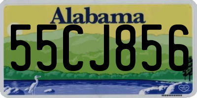AL license plate 55CJ856