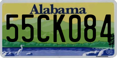 AL license plate 55CK084