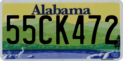 AL license plate 55CK472